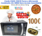Candy CMXG 25DCB Forno a Microonde Combinato 25L 900W Nero Acciaio Inossidabile