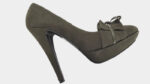 Scarpe donna décolleté tacco alto verde scuro vera pelle BY MARI - immagine 3