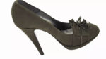 Scarpe donna décolleté tacco alto verde scuro vera pelle BY MARI - immagine 4