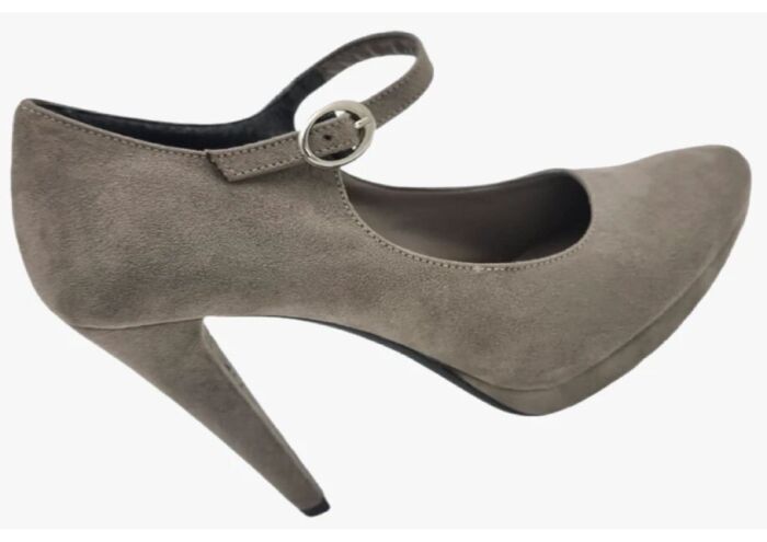 product-18432-0-2fdd4430-700 SCARPE DONNA DECOLLETE TACCO ALTO GRIGIO VERA PELLE CAMOSCIO TAG 36 BY ALYSA - immagine 1