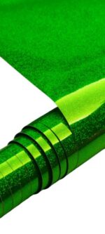 PLASTICA ADESIVA CON BRILLANTII VERDE