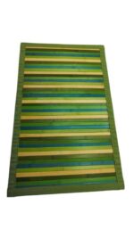 TAPPETO BAMBÙ SFUMATO VERDE SCURO 45X75 cm.