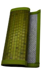 TAPPETO BAMBÙ 45 X 75 cm VERDE TINTA UNITA