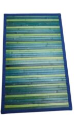 TAPPETO BAMBÙ SFUMATO  BLU  45X75 cm. - immagine 4