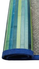TAPPETO BAMBÙ SFUMATO  BLU  45X75 cm. - immagine 3