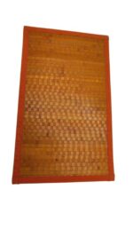 TAPPETO BAMBÙ TINTA UNITA ARANCIO 45X75 cm. - immagine 2