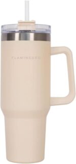 Flamingueo Tazza Termica - Borraccia con Cannuccia Rosa - immagine 2