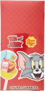 Chupa Chups Surprise Tom&Jerry, 16 Lollipop, Gusto Fragola - immagine 3