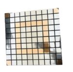 PIASTRELLA STICKER DECORAZIONE IN MOSAICO IN PVC EFFETTO METALLO 30 X 30 CM.