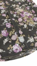 CHEMISE MARRON AVEC FLEUR VIOLETTE TAILLE M BY LEE COOPER - immagine 4