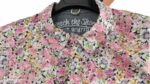 CHEMISE BLANCHE À FLEURS ROSES MANCHES COURTES TAILLE S BY HEROD - immagine 2