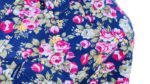 CHEMISE BLEU FONCÉ À FLEURS MANCHES COURTES TAILLE S PAR HEROD - immagine 2