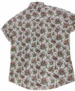 CHEMISE BLANCHE À FLEURS ROUGES MANCHES COURTES TAILLE L PAR LEE COOPER - immagine 3