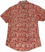 CHEMISE ROUGE À MOTIF BLANC MANCHES COURTES TAILLE L BY LEE COOPER