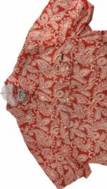CHEMISE ROUGE À MOTIF BLANC MANCHES COURTES TAILLE L BY LEE COOPER - immagine 2