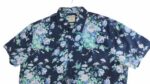 CHEMISE BLEU FONCÉ A FLEURES BLEUES CLAIRES MANCHES COURTES TAILLE M PAR LEE COOPER - immagine 4