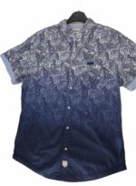 CHEMISE BLEUE OMBRÉE MANCHES COURTES TAILLE M PAR LEE COOPE