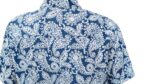 CHEMISE BLEUE À MOTIFS EN BLANC MANCHES COURTES TAILLE M PAR LEE COOPER - immagine 3