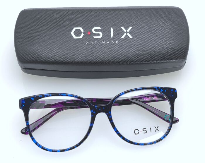 product-19036-0-2a0fc483-700 MONTATURA OCCHIALI DONNA NERO BLU BY O-SIX OV-464 RIGA 52/15 C43 140 mm. - immagine 1
