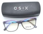 MONTATURA OCCHIALI DA VISTA DONNA BICOLORE GREY/VIOLA BY O-SIX OV-454