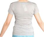 T-SHIRT DONNA SCOLLO V MANICHE CORTE TORTORA  BY ORIGINAL MARINES - immagine 6