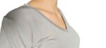 T-SHIRT DONNA SCOLLO V MANICHE CORTE TORTORA  BY ORIGINAL MARINES - immagine 4
