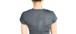 T-SHIRT DONNA MANICHE CORTE SCOLLO V NERO BY ORIGINAL MARINES TAG. XS, S, M - immagine 5