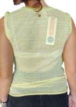MAGLIETTA SENZA MANICHE CANOTIERA DONNA GIALLO TAG. XS, S BY ORIGINAL MARINES - immagine 5