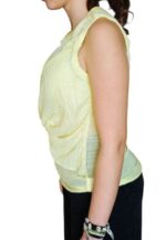 MAGLIETTA SENZA MANICHE CANOTIERA DONNA GIALLO TAG. XS, S BY ORIGINAL MARINES - immagine 4