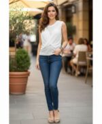 CANOTIERA DONNA BIANCO TAG. XS, S, M BY ORIGINAL MARINES