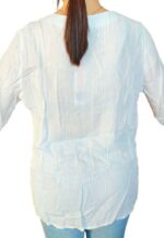 MAGLIETTA DONNA BIANCA MANICHE A 3/4 TAG. XS, S, M, L, XL BY ORIGINAL MARINES