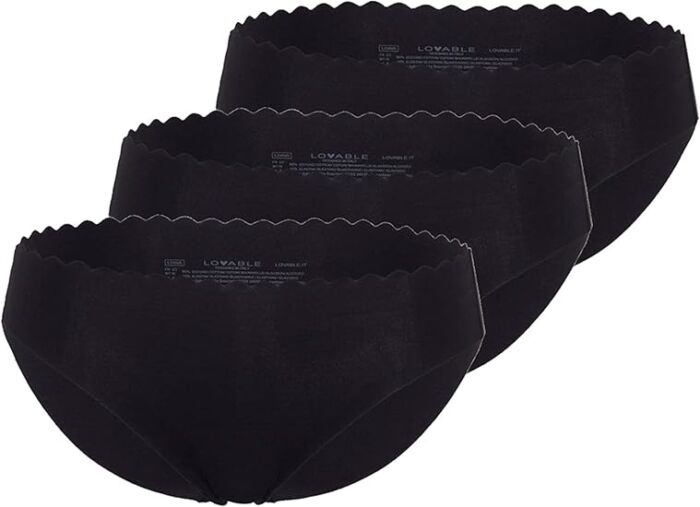 product-19231-0-871023e3-700 Lovable Slip Invisible Comfort Cotton Nero Donna x3 pezzi - immagine 1