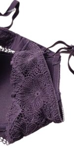 Reggiseno LOVABLE imbottito con ferretto Pretty Lace in pizzo e microfibra, tornado scuro