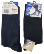 CALZINI GAMBALETO UOMO LEGGERI NERO / BLU SCURO TAG 43-46 BY ELIT MADE IN ITALY