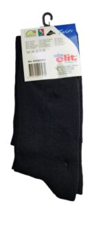 CALZINI GAMBALETO UOMO LEGGERI NERO / BLU SCURO TAG 43-46 BY ELIT MADE IN ITALY - immagine 9