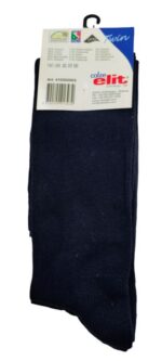 CALZINI GAMBALETO UOMO LEGGERI NERO / BLU SCURO TAG 43-46 BY ELIT MADE IN ITALY - immagine 5