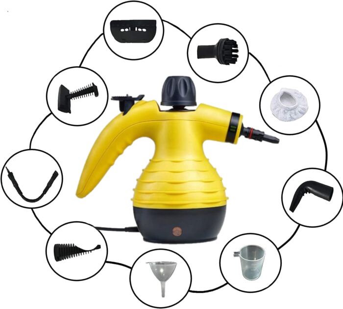 product-19372-0-62b183cd-700 PULITORE VAPORE VAPORETTO PORTATILE MACCHINA PULITRICE ELETTRICA POTENZA 1050WEN - immagine 1