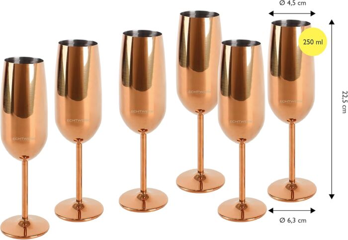 product-19423-0-a0b83ad9-700 BICCHIERI FLUTE DA SPUMANTE IN METALLO 6 PZ - immagine 1