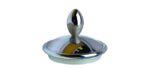 BARATTOLO BOMBE' VETRO / ACCIAIO 21 CM. Diam. 9,5 cm.   by  Morinox - immagine 5