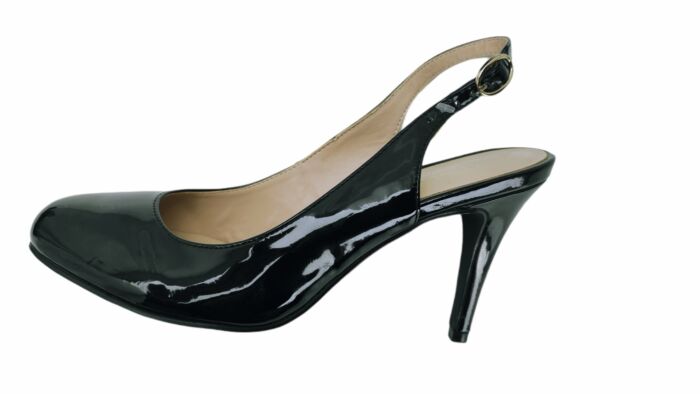 product-19627-0-d856dc2d-700 Décolleté nere in vernice con cinturino slingback e tacco 9 cm - immagine 1
