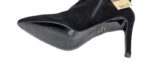 STIVALETTI  TACCO ALTO 9,5 cm. CAMOSCIO FOURURE NERI BY CONBIPEL