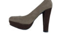 SCARPE DONNA TACCO ALTO MARRONE BEIGE TAG.36 BY CONBIPEL MADE IN ITALY - immagine 2
