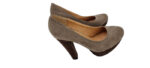 SCARPE DONNA TACCO ALTO MARRONE BEIGE TAG.36 BY CONBIPEL MADE IN ITALY - immagine 5