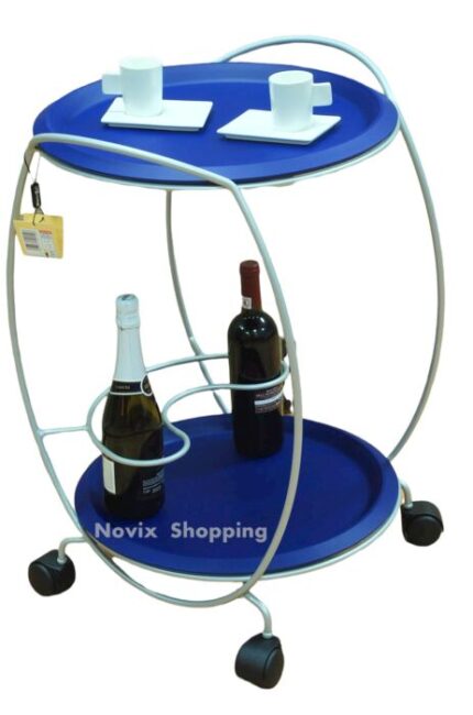 CARRELLO ORIGINALE TONDO 2 LIVELLI MADE IN ITALY