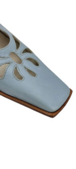 SCARPE SABOT DONNA VERA PELLE TACCO 7 cm.  TAG. 37 - immagine 6