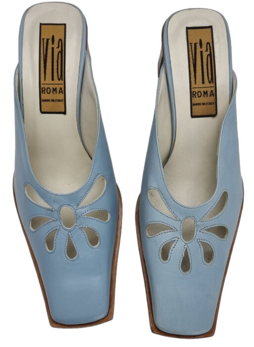 product-19755-0-738639fc-700 SCARPE SABOT DONNA VERA PELLE TACCO 7 cm. TAG. 37 - immagine 1