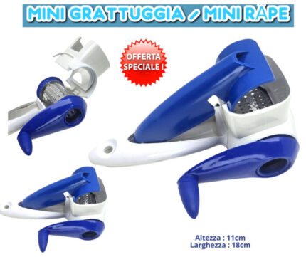 MINI GRATTUGGIA TAMBURO ACCIAIO INOX