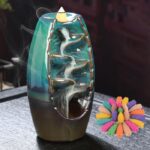 Portaincenso Bruciatore a Riflusso, Backflow  in Ceramica per Aromaterapia Decorazioni - immagine 3