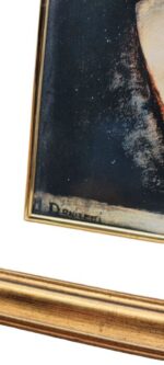 DIPINTO SU CERAMICA "COSTANZA" DI MARIO DONIZETTI