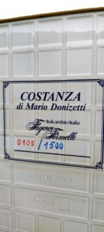 DIPINTO SU CERAMICA "COSTANZA" DI MARIO DONIZETTI